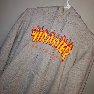 Thrasher gray hoodie